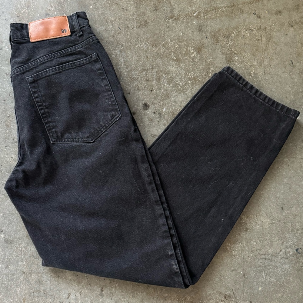 RV Crossover Waist Black Jeans